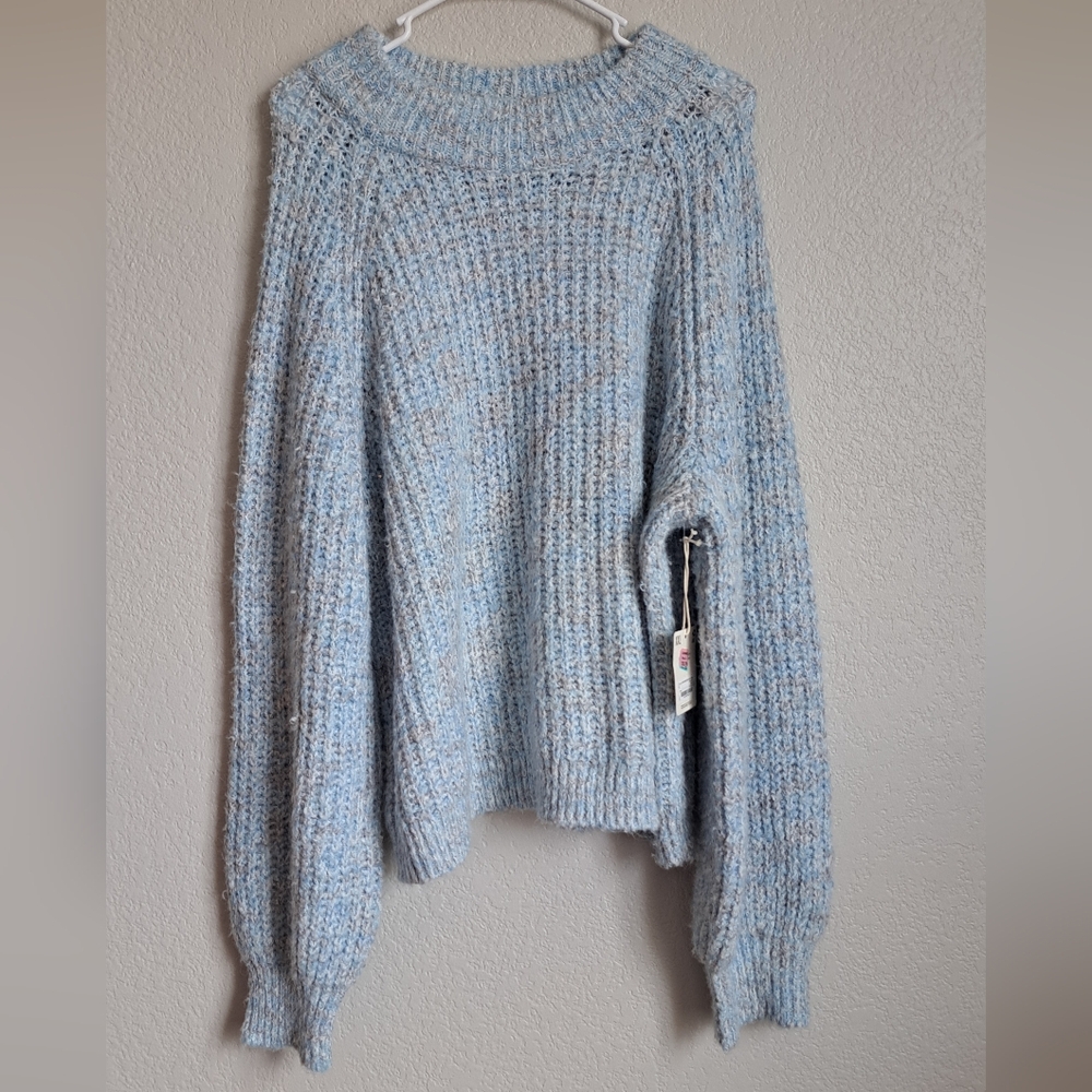 NWT A.N.A Blue Chunky Knit Sweater Size XXL